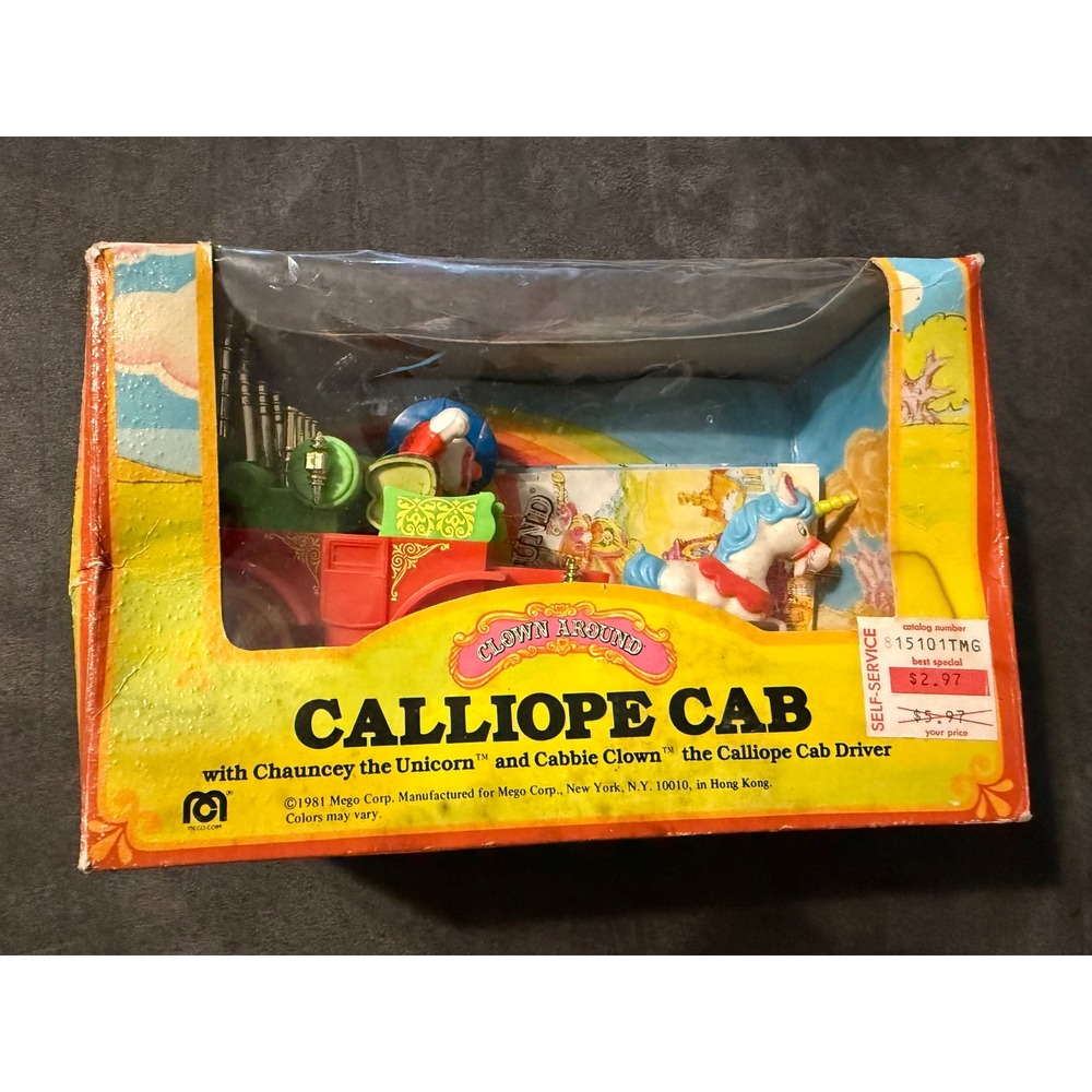 Vintage 1981 Mego Clown Around Calliope Cab Chauncey Unicorn Cabbie Clown 15024